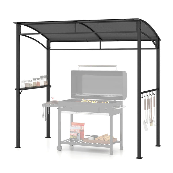 7 x 4.5 Feet Grill Gazebo Outdoor Patio Garden BBQ Canopy Shelter-Brown