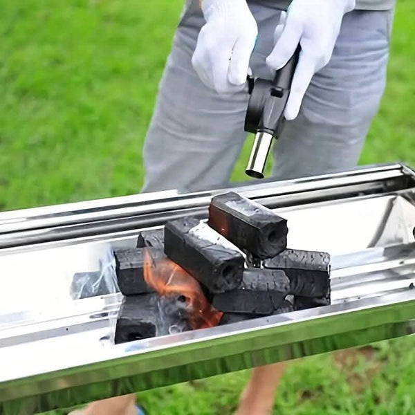 Portable Hand-Operated Blower for BBQ, Camping, and Fire Making